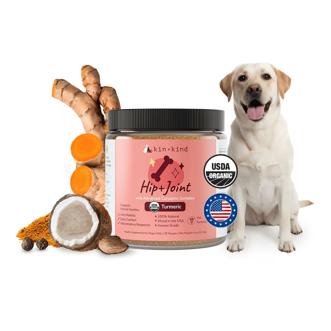 Organic Hip+Joint Supplement for Dogs & Cats (Medium) - 4 Oz